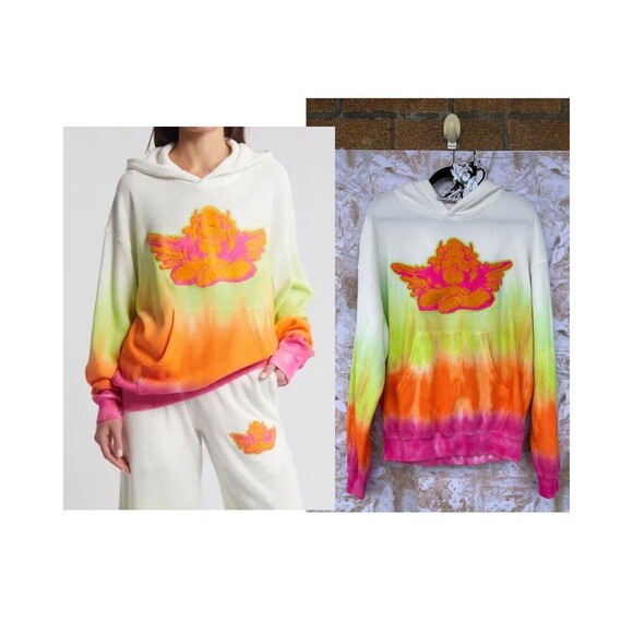 BOYS LIE Sour Patch Racer Ombré Thermal Knit Hoodie size XS/S - Picture 1 of 12